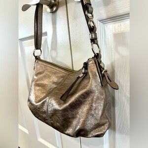 Coach bag - vintage metallic shoulder bag